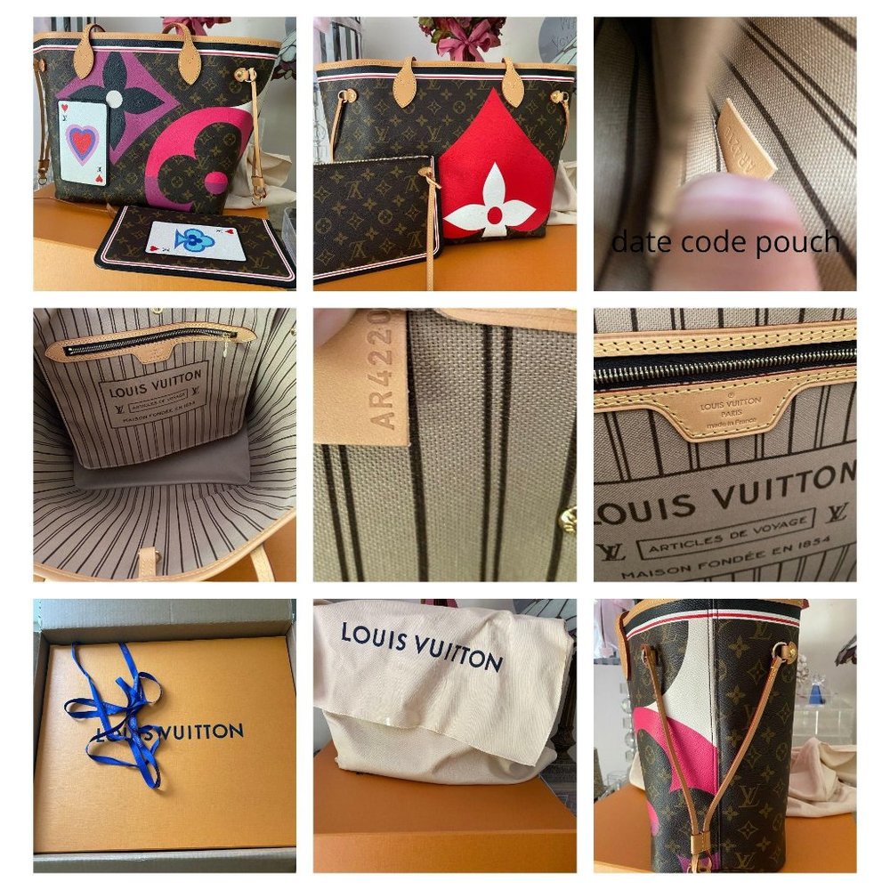 Louis Vuitton Game On MM Neverfull w/pouch NEW